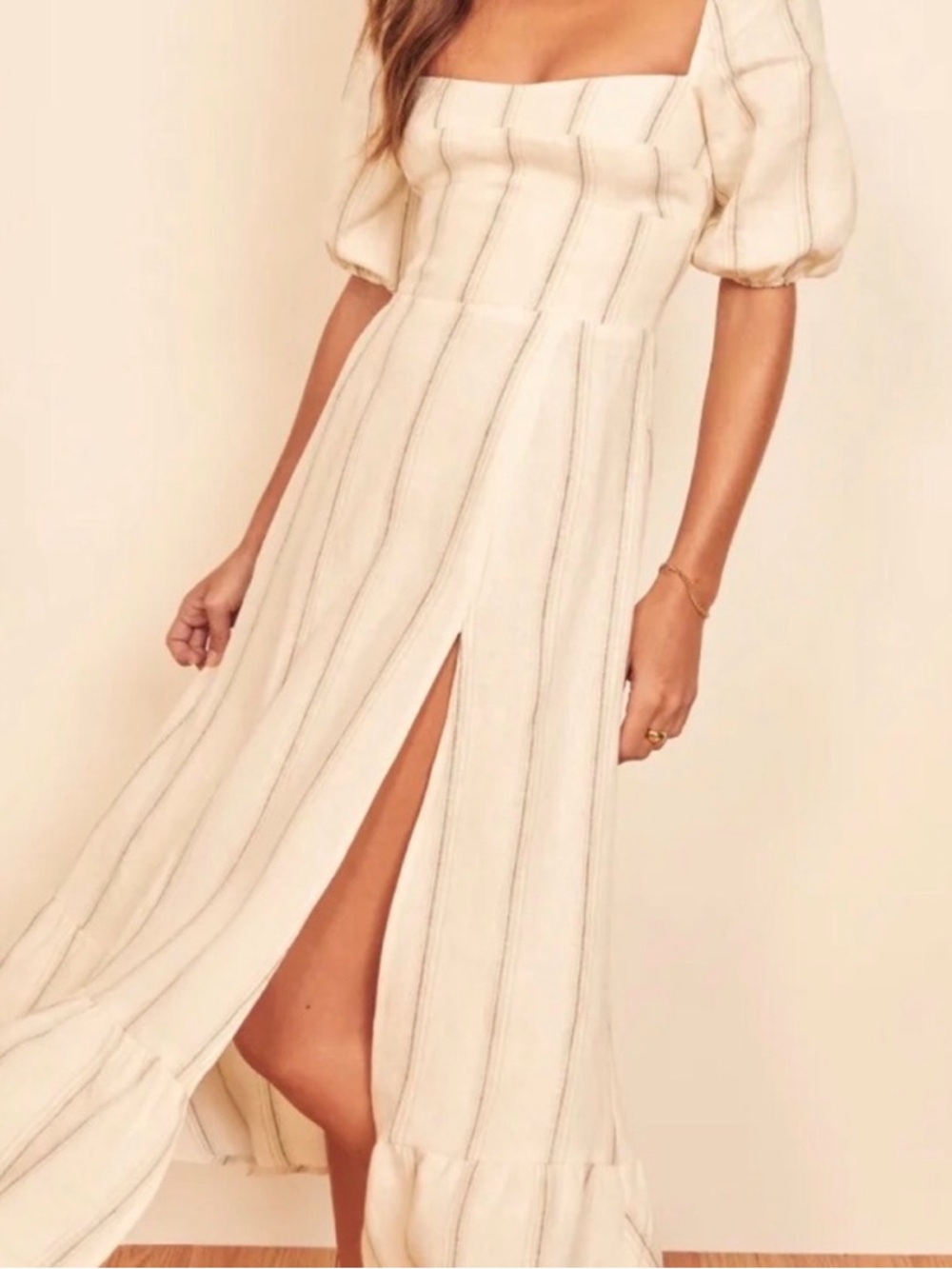 NWT Reformation  Belgium Linen Midi Dress size 4 - Picture 4 of 7